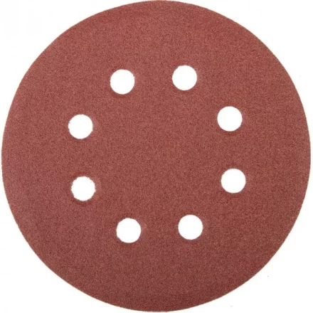 Круг шлифовальный универсальный STAYER &quot;MASTER&quot; из абразивной бумаги на велкро основе, 8 отверстий, Р100, 115мм, 5шт 35450-115-100 купить в Магнитогорске