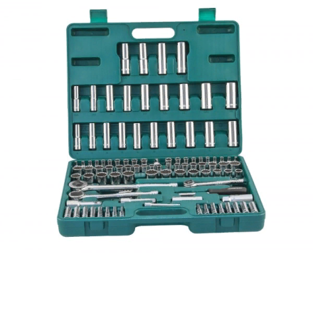 Набор головок торцевых  универсальный 1/2&quot; 1/4&quot; 3/8&quot;DR  5/32-15/16&quot;  4-22мм  ключи угловые 5/64&quot;-1/4&quot;  107предмета  S05Н48107S Jonnesway 48055 купить в Магнитогорске