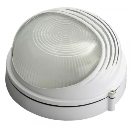 Светильник уличный СВЕТОЗАР влагозащищенный с верхним декоративным кожухом, цвет белый, 60Вт SV-57271-W купить в Магнитогорске