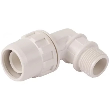 Муфта ЗУБР &quot;ШиреФит&quot; соединительная угловая 90°, &quot;штуцер с гайкой - внешняя резьба&quot;, 20мм-3/4&quot; 51465-20-3/4 купить в Магнитогорске