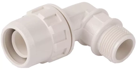 Муфта ЗУБР &quot;ШиреФит&quot; соединительная угловая 90°, &quot;штуцер с гайкой - внешняя резьба&quot;, 20мм-3/4&quot; 51465-20-3/4 купить в Магнитогорске