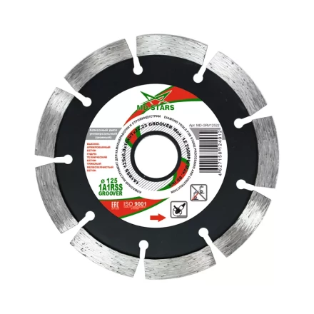 Диск алмазный по бетону 1A1RSS GROOVER MD-STARS 230*6.0*10*15T*22,23 mm купить в Магнитогорске