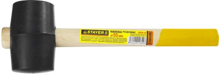 Киянка STAYER резиновая, с деревянной рукояткой, 0,34кг 20505-55 купить в Магнитогорске