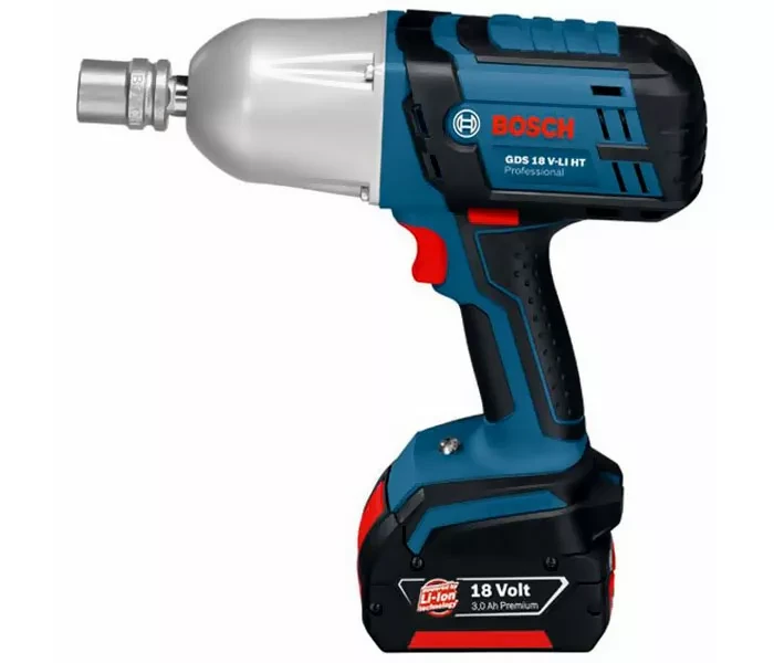 Гайковерт аккумуляторный ударный BOSCH GDS 18 V-Li HT 2х4 Ач в кейсе купить в Магнитогорске
