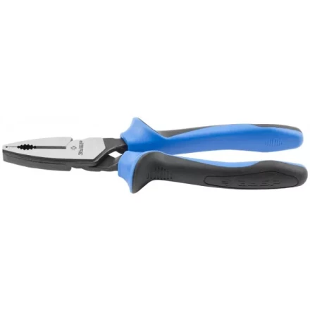 Плоскогубцы ЗУБР &quot;ПРОФЕССИОНАЛ&quot; &quot;ТИТАН&quot; комбинир, двухкомп рукоятка, увелич передаточ усилие, повыш износостойкость, 200 мм 2207-1-20 купить в Магнитогорске