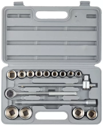 Набор STAYER Автомобильный инструмент &quot;STANDARD&quot; хромированное покрытие, 16 предметов 27583-H16 купить в Магнитогорске