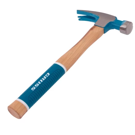 Молоток-гвоздодер,560 г Gross 10419, угол 75, магнит, обрезиненная рукоятка AMERICAN HICKORY купить в Магнитогорске