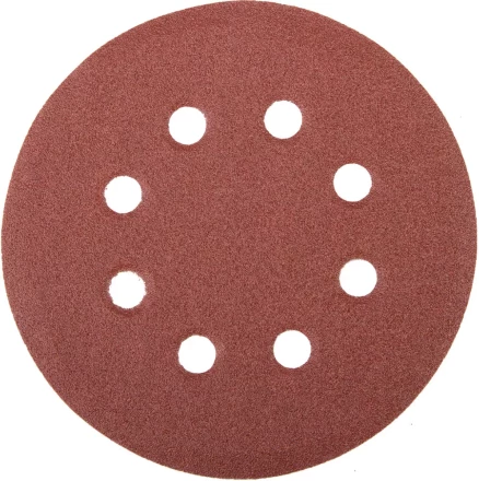 Круг шлифовальный универсальный STAYER &quot;MASTER&quot; из абразивной бумаги на велкро основе, 8 отверстий, Р100, 125мм, 5шт 35452-125-100 купить в Магнитогорске