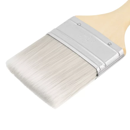 Кисть плоская для лаков "Евро" 2.5", искусственная щетина, деревянная ручка MTX 83088 купить в Магнитогорске