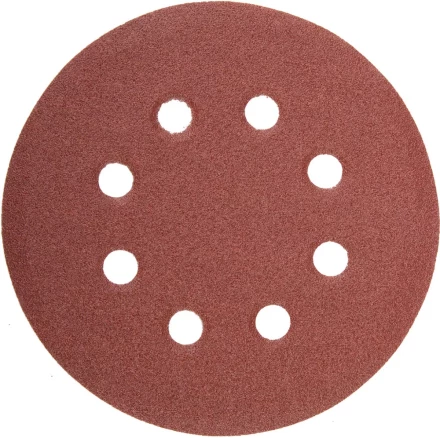 Круг шлифовальный универсальный STAYER &quot;MASTER&quot; из абразивной бумаги на велкро основе, 8 отверстий, Р80, 115мм, 5шт 35450-115-080 купить в Магнитогорске