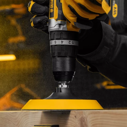 Тарелка опорная для дрели и УШМ с липучкой Denzel, 150 мм, мягкая, с адаптером c М14 на d8, 76249 купить в Магнитогорске