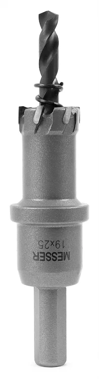 ТСТ коронка MESSER 19X25 с центрирующим сверлом и толкающей пружиной купить в Магнитогорске