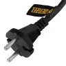 Шнур сетевой Denzel Energy Series, ПВС, 1,5 м, 2 x 1,5 мм, с неразборной вилкой, черный, 3 м, 37669 купить в Магнитогорске