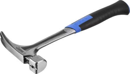 Молоток-гвоздодер ЗУБР цельнокованый с двухкомпонентной рукояткой серия ПРОФЕССИОНАЛ купить в Магнитогорске