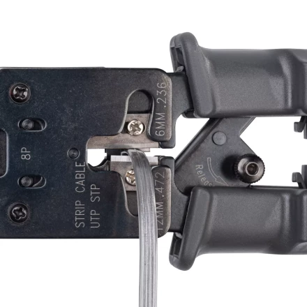 Кримпер многофункциональный КВТ JT-03T с 3 встроенными модулями для обжима RJ-45, RJ-12, RJ-11 (84493) купить в Магнитогорске