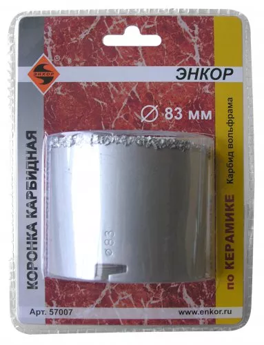 Коронка карбидная по керамике Ф83 мм 57007 купить в Магнитогорске