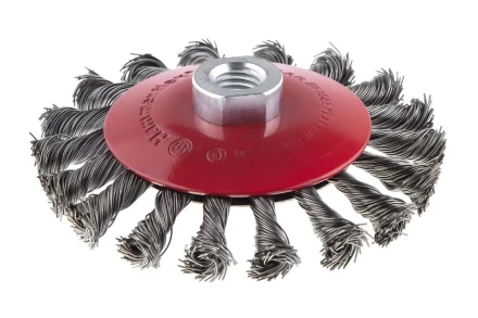 Кордщетка HAMMER тарелка 115мм для УШМ витая сталь (207-112) купить в Магнитогорске