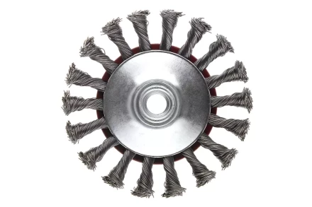 Кордщетка HAMMER тарелка 115мм для УШМ витая сталь (207-112) купить в Магнитогорске