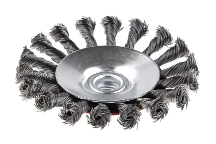 Кордщетка HAMMER тарелка 115мм для УШМ витая сталь (207-112) купить в Магнитогорске