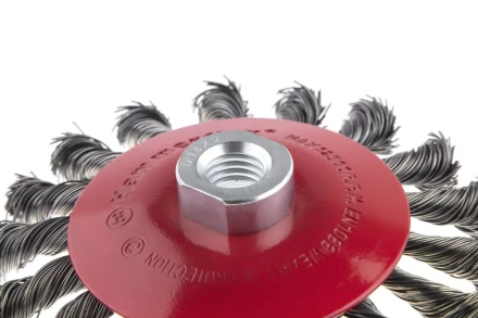 Кордщетка HAMMER тарелка 115мм для УШМ витая сталь (207-112) купить в Магнитогорске