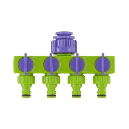 Разветвитель четырёхканальный 1/2&quot; 3/4&quot; регулируемый PALISAD 66425 купить в Магнитогорске