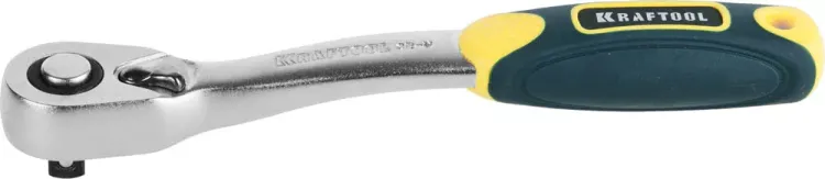 Трещотка для торцовых головок KRAFTOOL "PRO", Сr-V сталь, 72 зубца, изогнутая, 1/4" 27795-1/4_z02 купить в Магнитогорске
