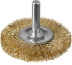 ЗУБР &quot;ПРОФЕССИОНАЛ&quot;. Щетка дисковая для дрели, витая латунированная стальная проволока 0,3мм, 50мм 3520-050_z02 купить в Магнитогорске