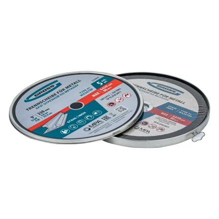 Круг отрезной по металлу, 230 х 2,0 х 22,2 мм, WA36TBF, в метал.банке, 5 шт. Gross 743890 купить в Магнитогорске