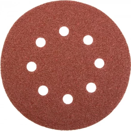 Круг шлифовальный универсальный STAYER &quot;MASTER&quot; из абразивной бумаги на велкро основе, 8 отверстий, Р60, 125мм, 5шт 35452-125-060 купить в Магнитогорске
