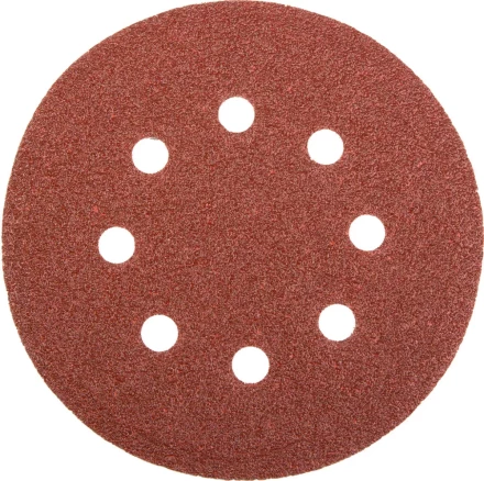 Круг шлифовальный универсальный STAYER &quot;MASTER&quot; из абразивной бумаги на велкро основе, 8 отверстий, Р60, 125мм, 5шт 35452-125-060 купить в Магнитогорске