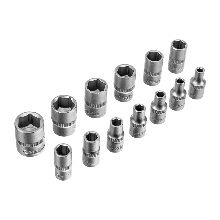 Набор инструментов Сибртех 14172, 1/2", 3/8", 1/4", пластиковый кейс 160 предм. купить в Магнитогорске