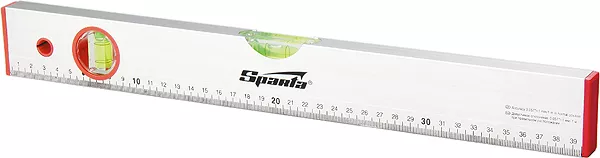 Уровень алюминиевый 1000 мм 2 глазка линейка  SPARTA 35110 купить в Магнитогорске
