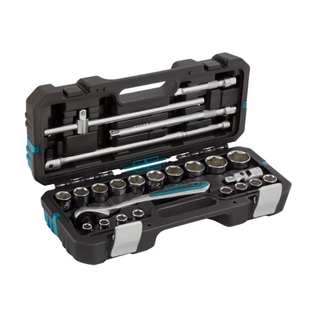 Набор инструментов 24 предмета, 120 зубьев, CrV, 1/2&quot; Gross 14147 купить в Магнитогорске