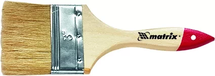 Кисть плоская &quot;Стандарт&quot; 2&quot; (50 мм) натуральная щетина деревянная ручка  MATRIX 82530 купить в Магнитогорске