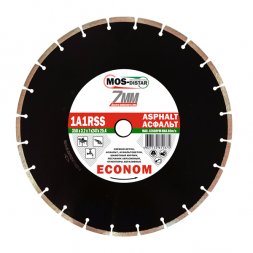 Диск алмазный 1A1RSS Asphalt Econom 7 мм MOS-DISTAR 300*2,8*7*22Т*25,4 mm