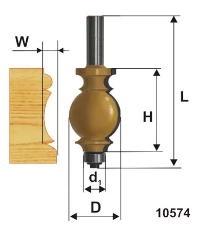 Фреза кромочная фигурная ф254х35мм хв 12мм 10574 купить в Магнитогорске