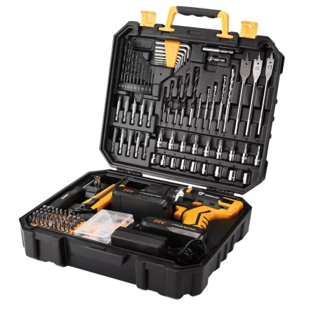 Дрель аккумуляторная DEKO DKCD20FU-Li, 063-4179 + набор 193 аксессуара купить в Магнитогорске