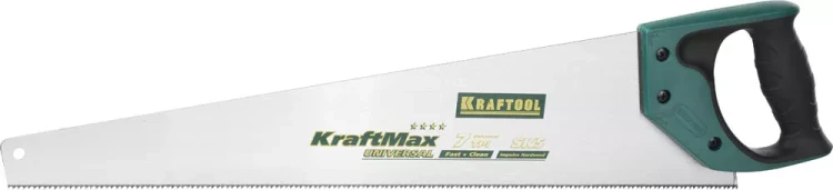 Ножовка KRAFTOOL "EXPERT" "SuperMax", универсальн быстрый и точный рез, универсальн средний закален зуб, 7/8TPI, 550мм 15222-55 купить в Магнитогорске