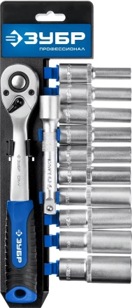 ЗУБР ТБ-12У, 12 предм., (1/2), набор торцовых головок, Профессионал (27650-H12) купить в Магнитогорске