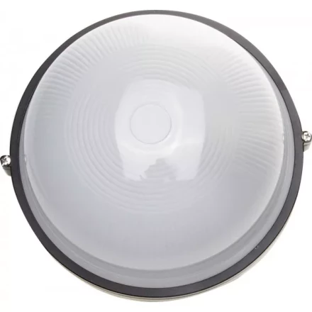 Светильник уличный СВЕТОЗАР влагозащищенный, круг, цвет черный, 100Вт SV-57253-B купить в Магнитогорске