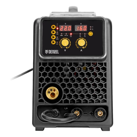 Аппарат инвертор. полуавтомат. сварки  MIG-160, 160 А, ПВ 60%, катушка 5 кг// Denzel 94309 купить в Магнитогорске