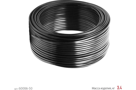 ЗУБР ВВГ-Пнг(А)-LS, 2 x 1.5 мм2, 50 м, ГОСТ 31996-2012, плоский, силовой кабель с пониженным дымо-газовыделением, Профессионал (60006-50) купить в Магнитогорске