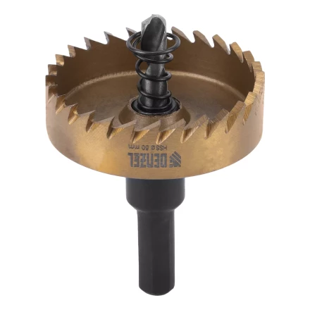 Коронка по металлу HSS, 50 мм, нитридтитановое покрытие Denzel 724116 купить в Магнитогорске