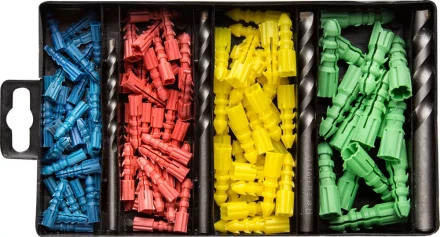 Набор STAYER Свeрла &quot;MASTER&quot; по бетону, с дюбелями, 5; 6; 8; 10мм, 120 предметов 29111-H4-120 купить в Магнитогорске