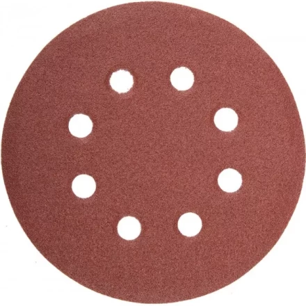 Круг шлифовальный универсальный STAYER &quot;MASTER&quot; из абразивной бумаги на велкро основе, 8 отверстий, Р80, 125мм, 5шт 35452-125-080 купить в Магнитогорске