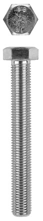 Болт с шестигранной головкой, DIN 933, кл. пр. 8.8, оцинкованный, M8x80мм, 100шт, KRAFTOOL 303074-08-080 303074-08-080 купить в Магнитогорске