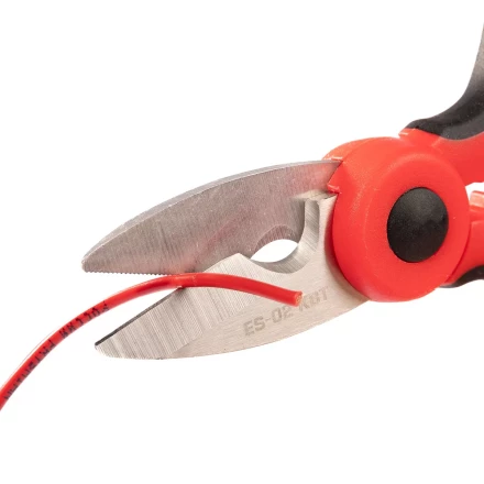 Ножницы электрика универсальные КВТ ES-02 для резки проводов до 6 мм (102358) купить в Магнитогорске