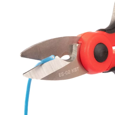 Ножницы электрика универсальные КВТ ES-02 для резки проводов до 6 мм (102358) купить в Магнитогорске