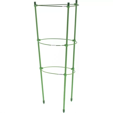 Поддержка для растений круглая h 60 см металл в пластике 3 кольца PALISAD 644015 купить в Магнитогорске