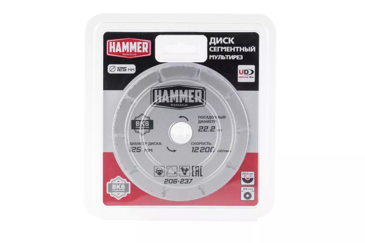 Круг алмазный HAMMER 206-237 купить в Магнитогорске